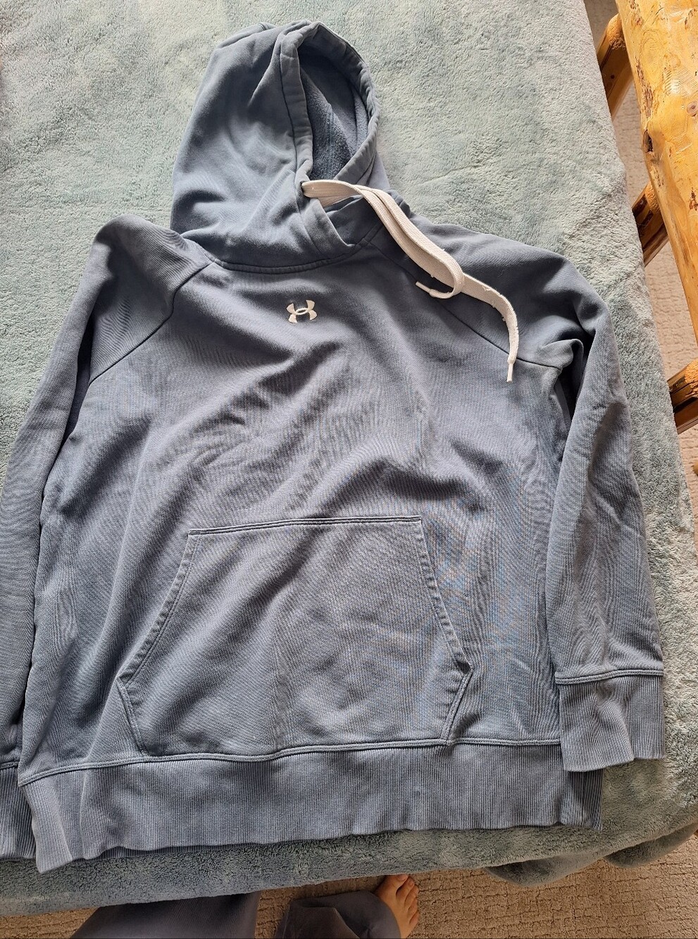 Under Armour Women's Hooded Pullover - Slate Gray Blue